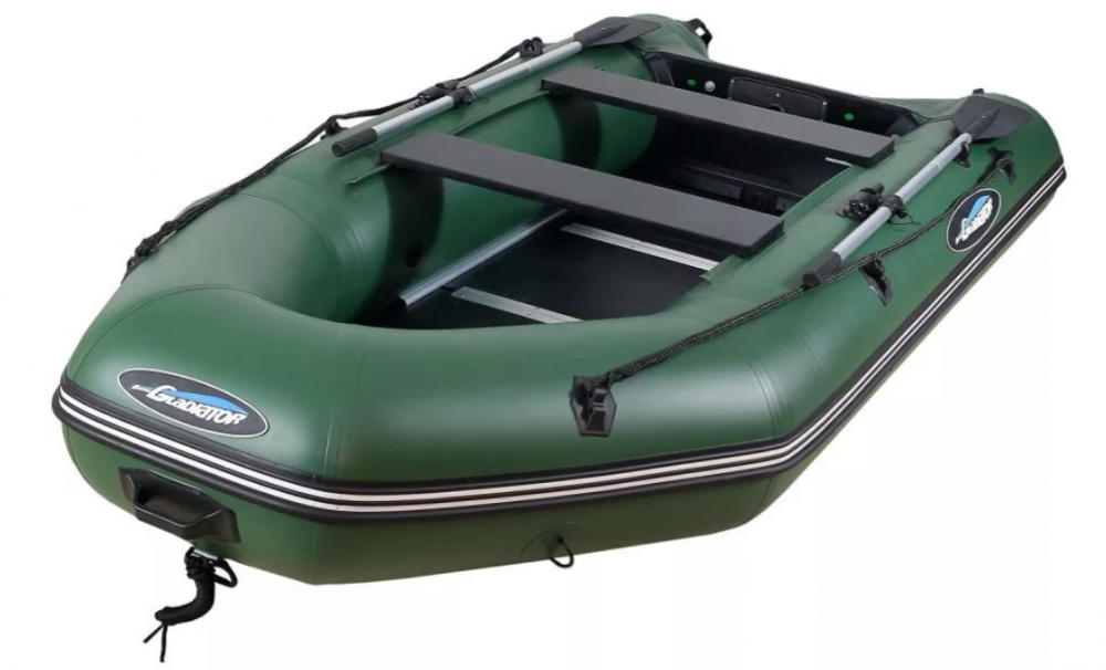 МОТОРНО-ГРЕБНАЯ ЛОДКА ПВХ GLADIATOR А 340 ТК С ФАНЕРНЫМ ПОЛОМ в Магнитогорске