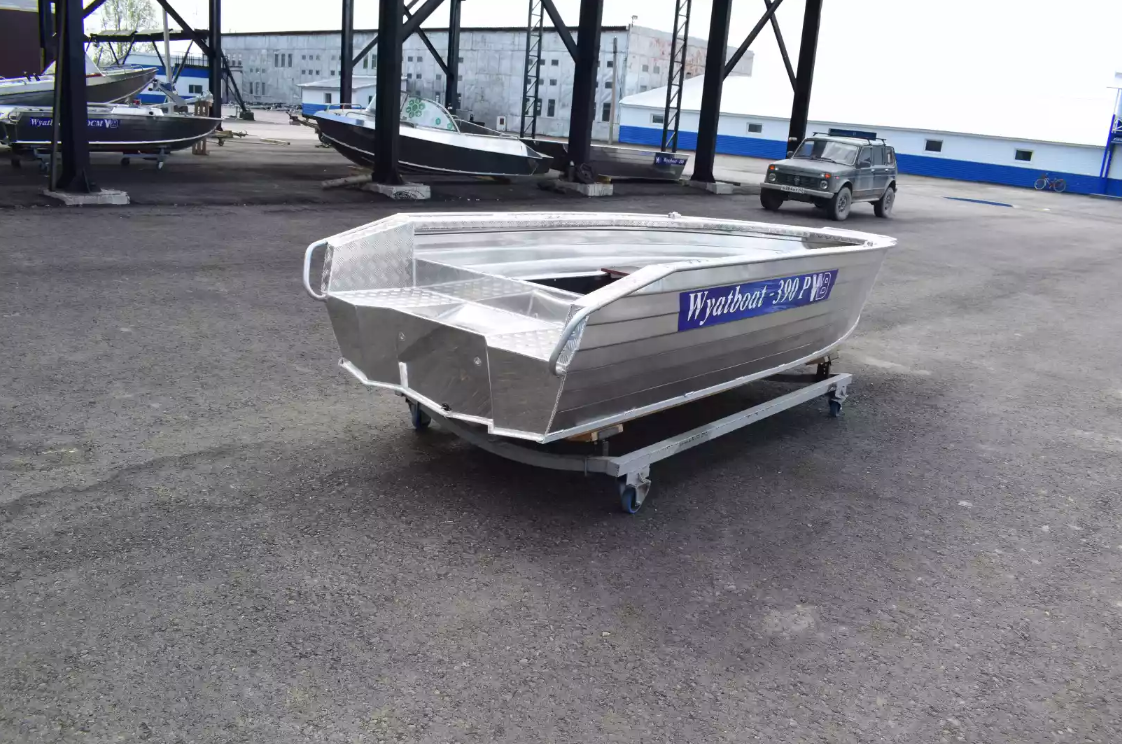 Алюминиевая лодка Wyatboat-390Р Увеличенный борт в Магнитогорске