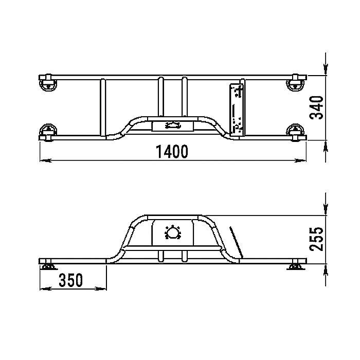 Стойка рулевая с бортовым креплением малая в Магнитогорске