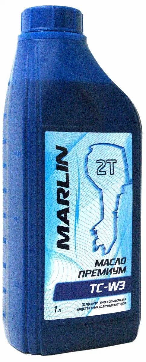 МАСЛО ПОЛУСИНТЕТИЧЕСКОЕ MARLIN ПРЕМИУМ 2Т, TC-W3, 1 ЛИТР в Магнитогорске