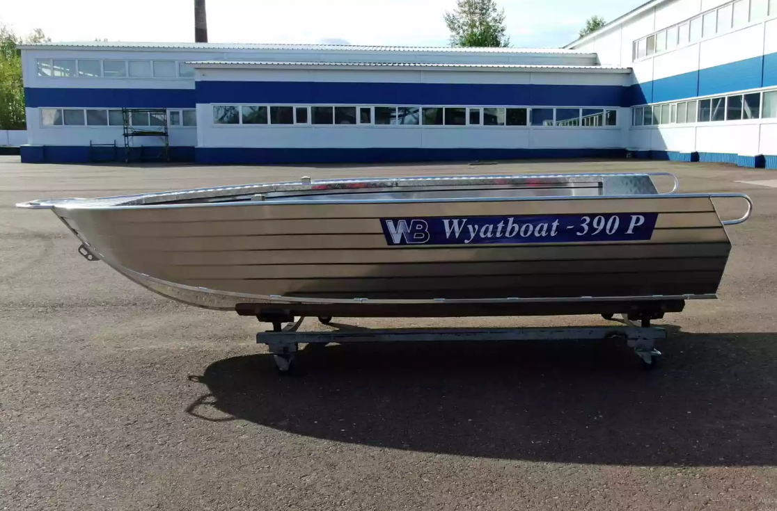 Алюминиевая лодка Wyatboat-390РМ увеличенный борт в Магнитогорске