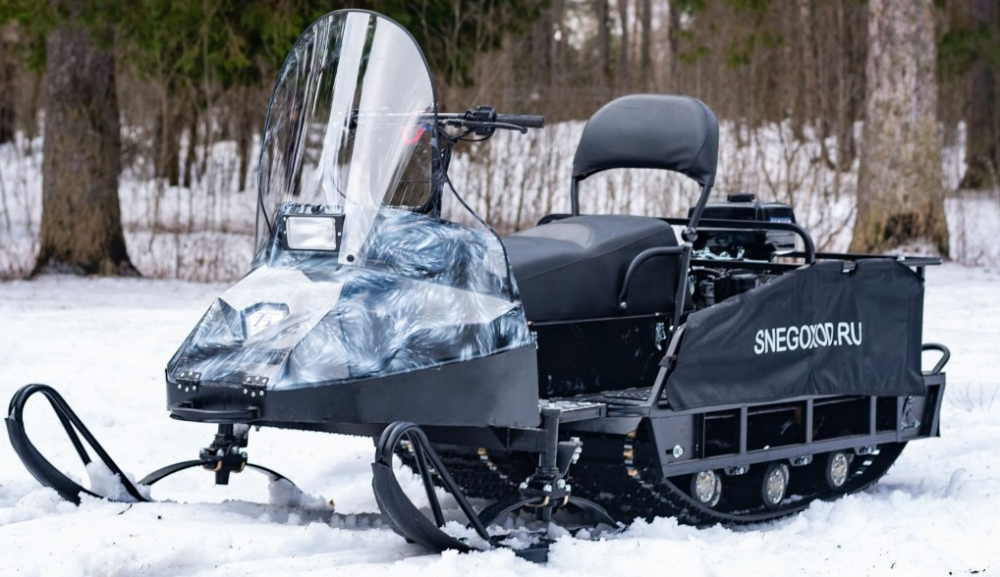 Миниснегоход Бурлак Егерь Экспедитор 15 л.с. , реверс, тормоз, капот белый в Магнитогорске