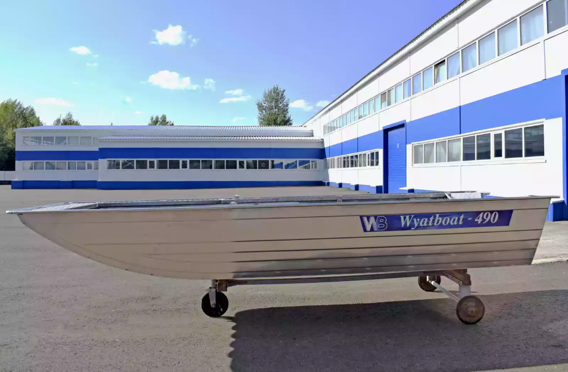 Алюминиевая лодка Wyatboat-490 Jonboat в Магнитогорске