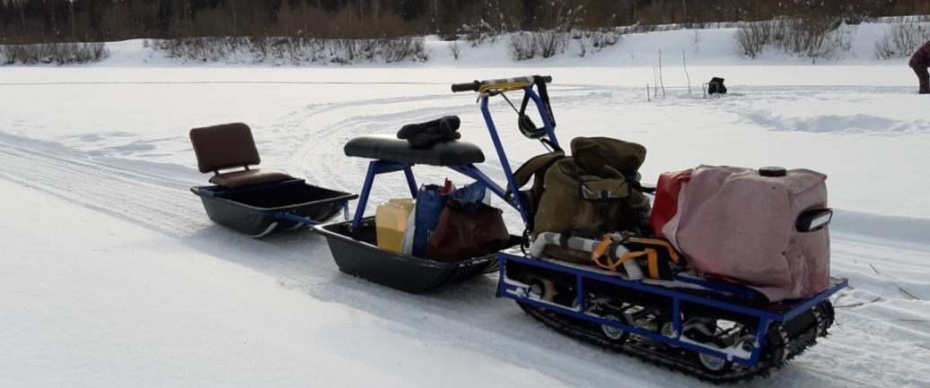 Мотобуксировщик Альбатрос-L 6.5 с фарой в Магнитогорске