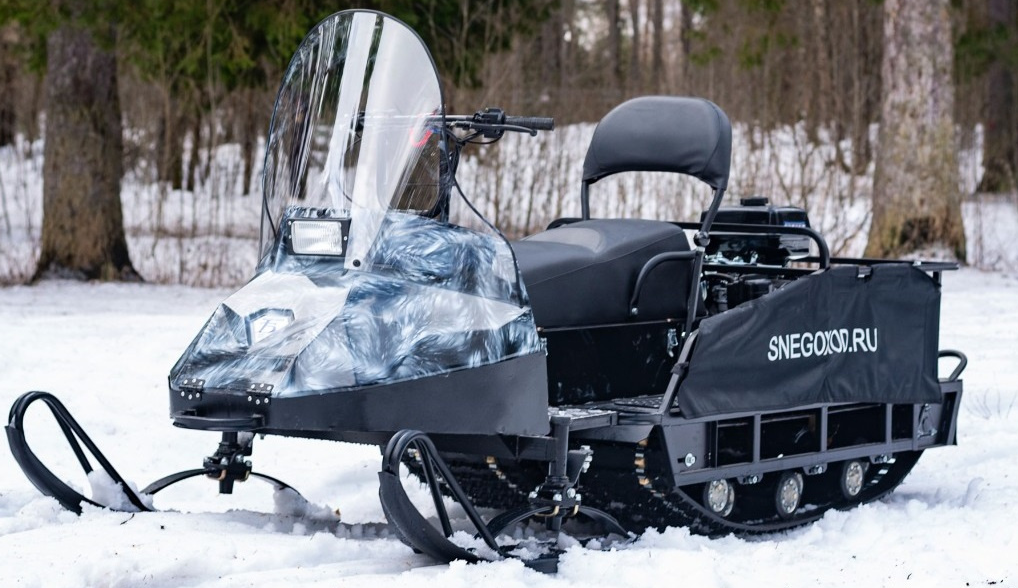 Миниснегоход Бурлак Егерь Экспедитор 15 л.с. , реверс, тормоз, капот белый в Магнитогорске