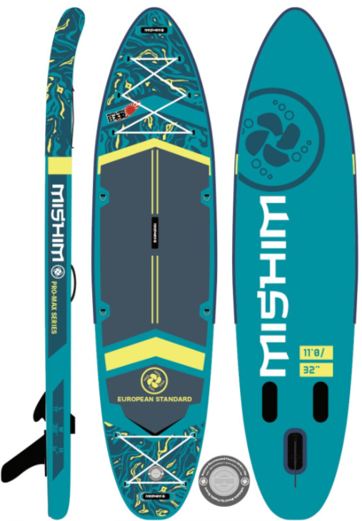SUP (САП) Доска MISHIMO PRO-MAX Light Teal 11’ (335см) в Магнитогорске