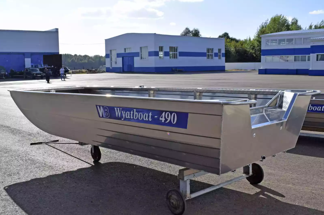 Алюминиевая лодка Wyatboat-490 Jonboat в Магнитогорске
