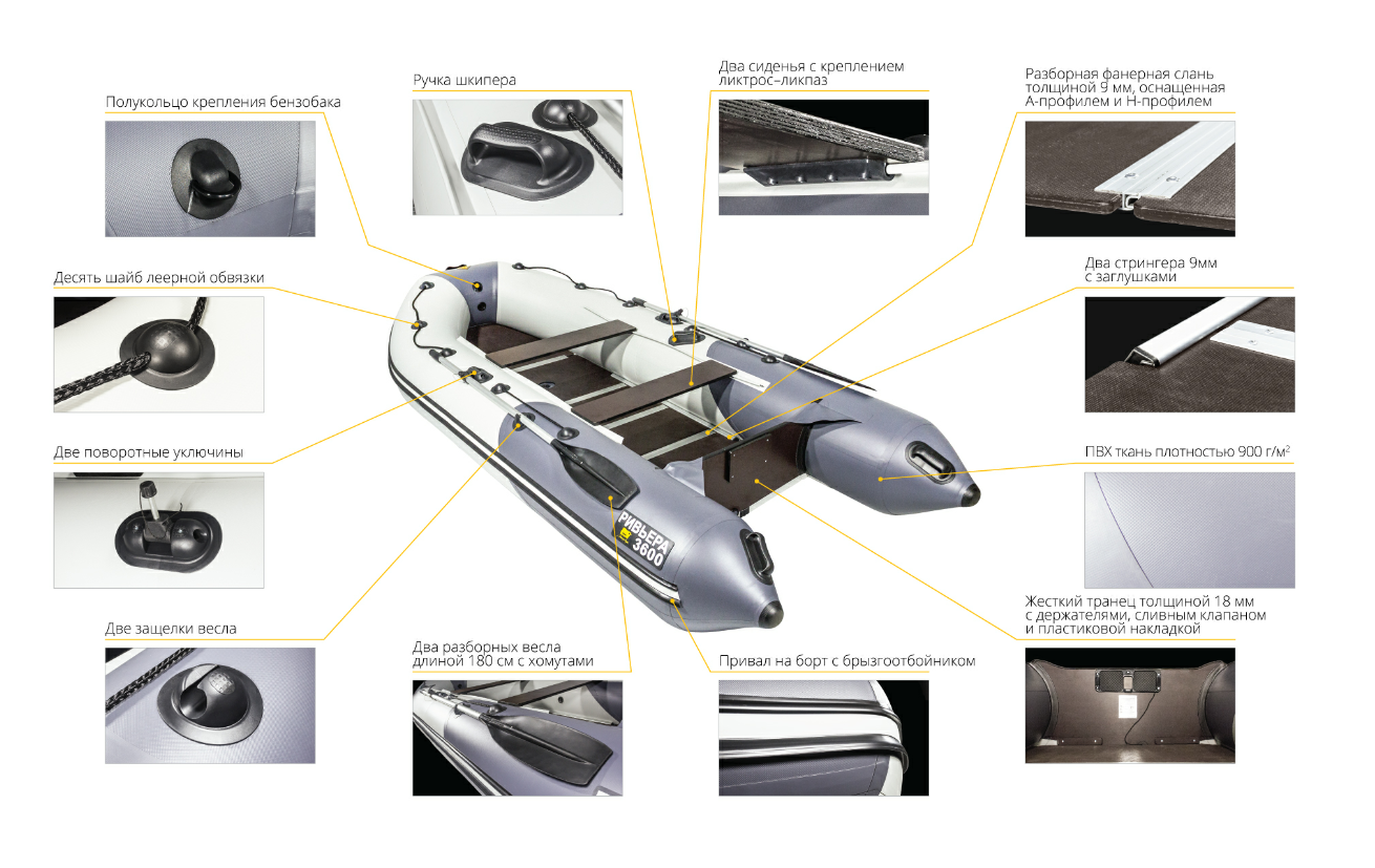Лодка Ривьера Компакт 3600 СК в Магнитогорске