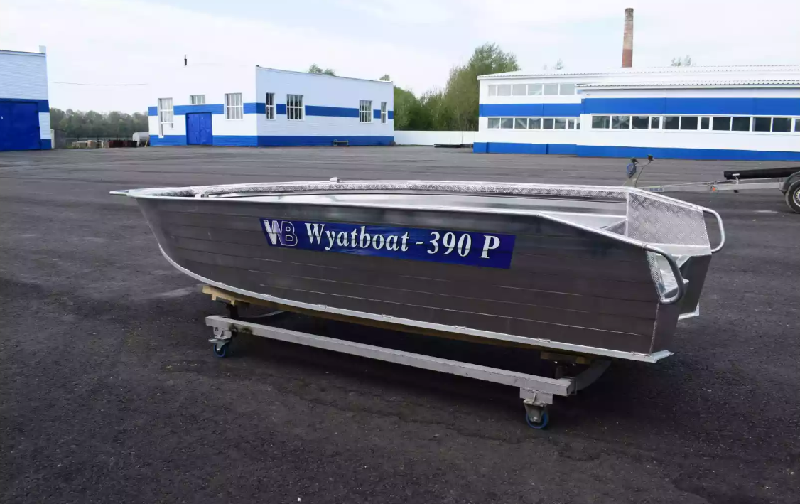 Алюминиевая лодка Wyatboat-390Р Увеличенный борт в Магнитогорске