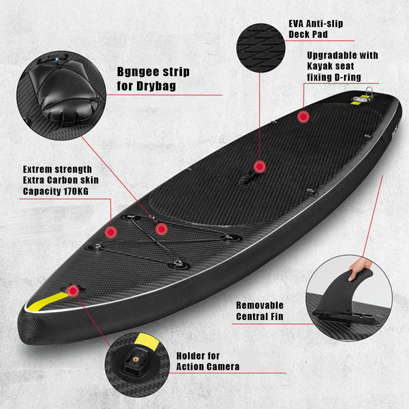 SUP (САП) ДОСКА MISHIMO CARBON DARKSIDE 10.6’ (325СМ) в Магнитогорске