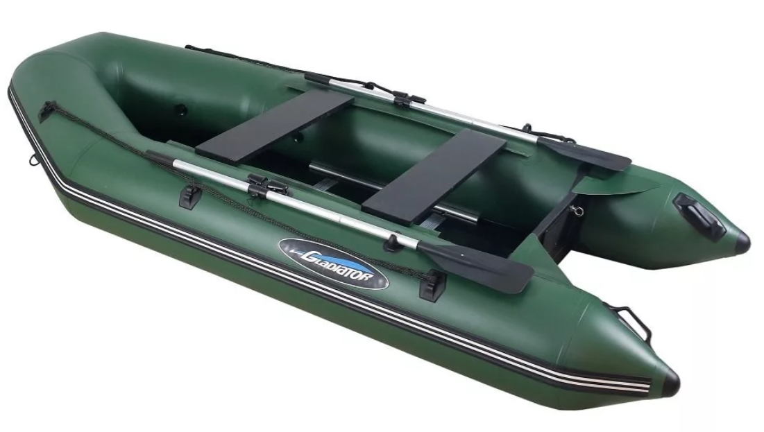 МОТОРНО-ГРЕБНАЯ ЛОДКА ПВХ GLADIATOR А 340 ТК С ФАНЕРНЫМ ПОЛОМ в Магнитогорске