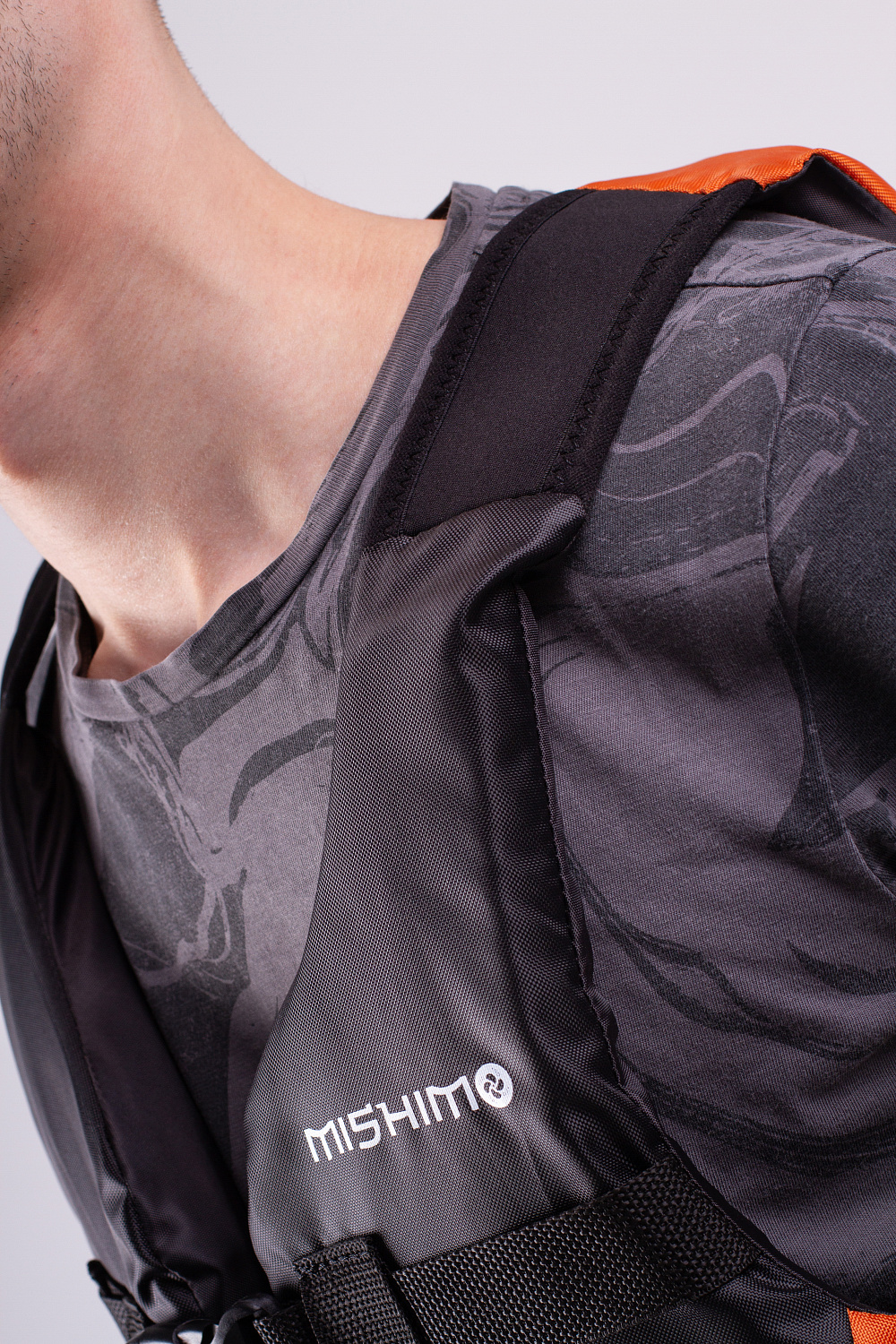 Жилет спасательный MISHIMO PRO Премиум качества Черно-оранжевый в Магнитогорске