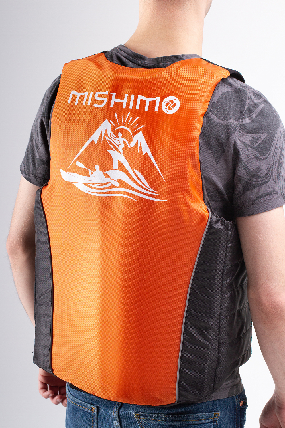Жилет спасательный MISHIMO PRO Премиум качества Черно-оранжевый в Магнитогорске