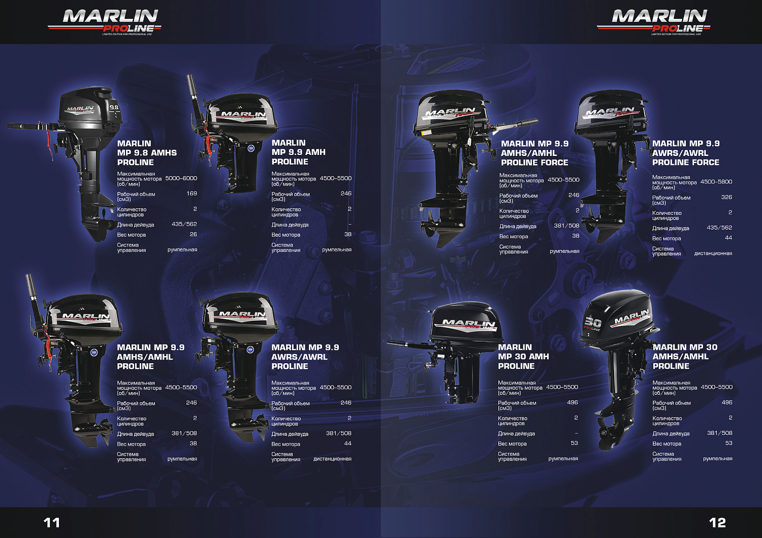 Лодочный мотор MARLIN PROLINE MP 50 AMHS в Магнитогорске